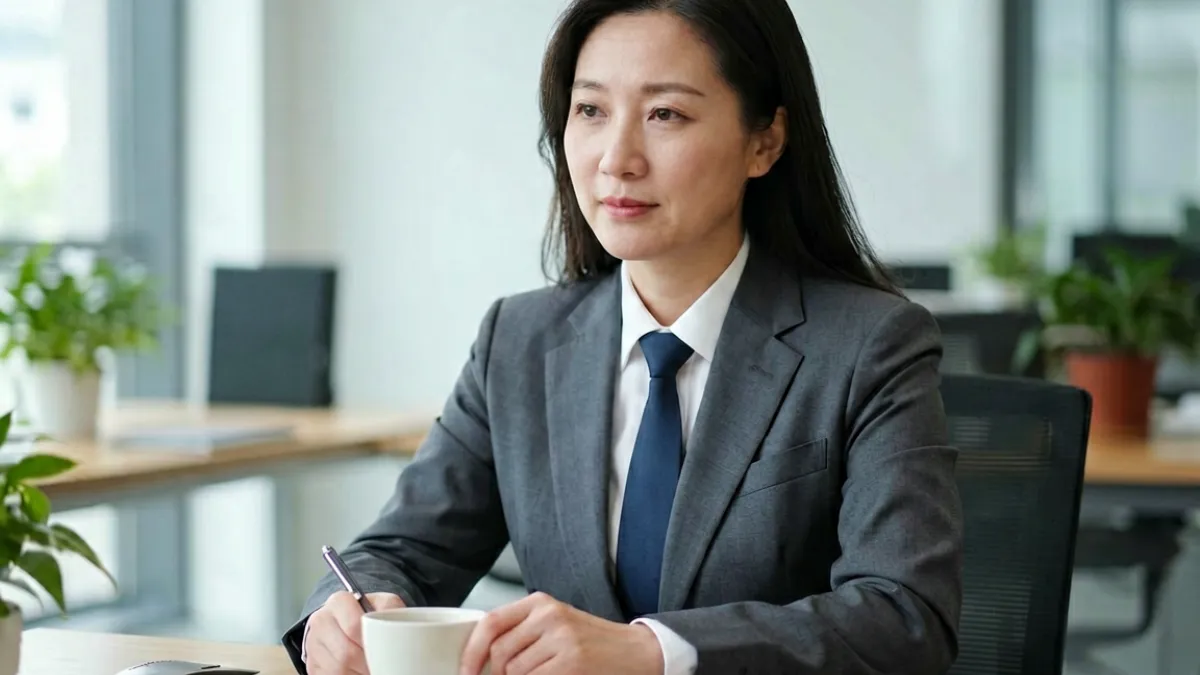 用户在电脑前对比99xxx免费版与付费版功能列表，桌上摆着笔记本和咖啡杯